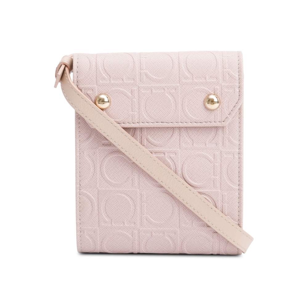 Salvatore Ferragamo Light Pink Crossbody Bag Leather